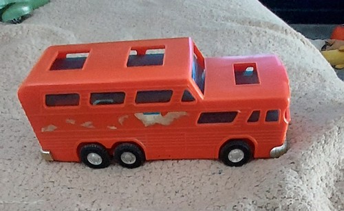 Vintage Windhundbus aus Kunststoff hergestellt von Play Art - Bild 1 von 5