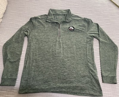 COLUMBIA GOLF Coors Light x Golf Quarter Zip Pullover Faded Green Men's Medium