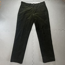 Polo Ralph Lauren Pants Mens 34X32 Green Corduroy Preppy 90s Classic Stretch