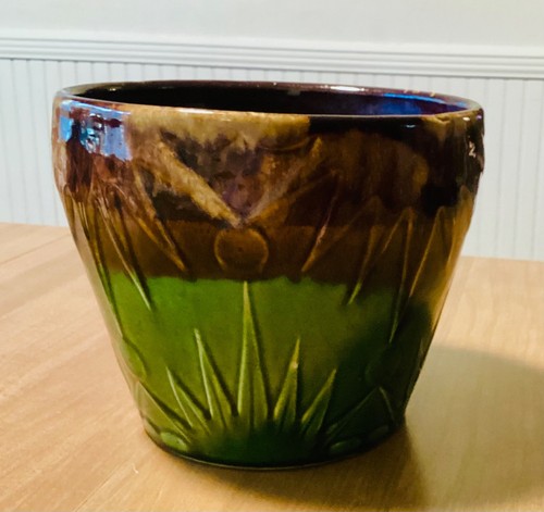 Vtg.-Robinson-Ransbottom Pottery-Sun and Moon - Jardiniere-Flower Pot-Planter - Picture 2 of 5