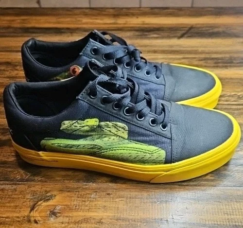 Vans National Geographic Mens 8.5 / 10 Womens Ltd Edition Old Skool Shoes Black 