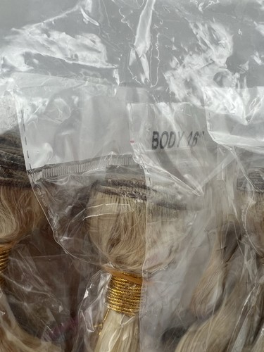 3 Set Synthetic Hair Extension Bundles Blonde - Picture 2 of 3