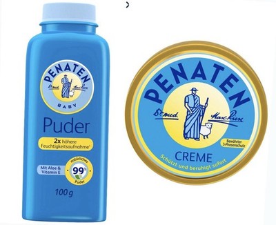Penaten Baby Care Bundle   Diaper Rash Cream 50ml + Baby Powder 100g-German Baby