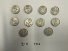 Roll of 20 - $10 Face Value Full Dates 90% Silver Walking Liberty Half Dollars