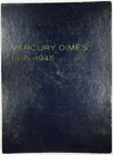 *UNFINISHED MERCURY DIME BOOK* *58 COINS* NR #G3792