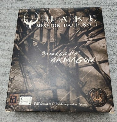 Quake Mission Pack no.1 Scourge of Armagon. 1997 Retro Big Box Game PC CD-ROM