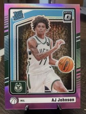 2024-25 Donruss Optic AJ Johnson Rated Rookie Pink /25