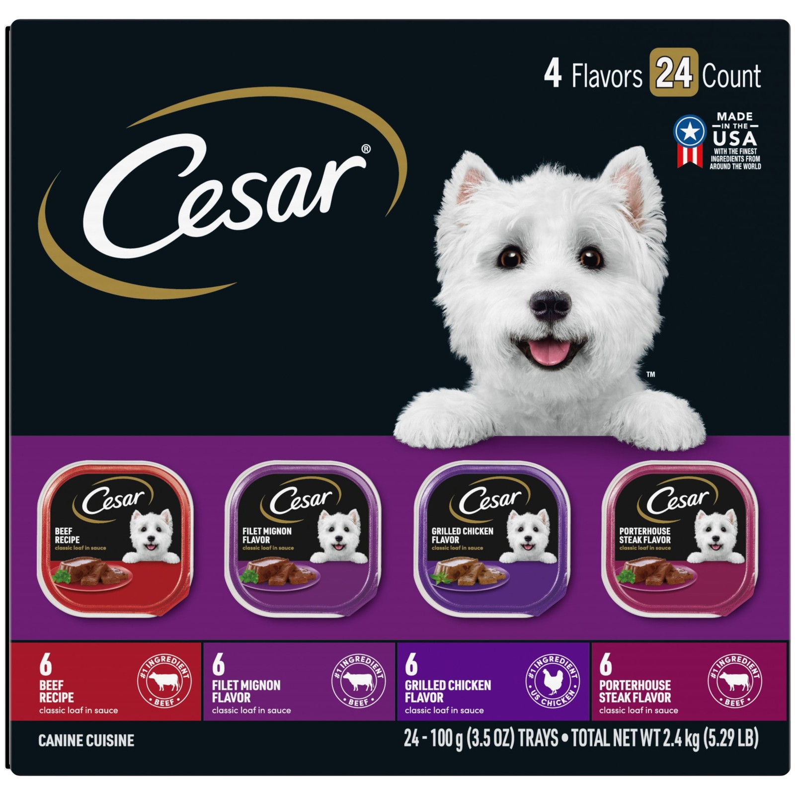 Variety Pack 3.5 Oz Trays (24 Pack)