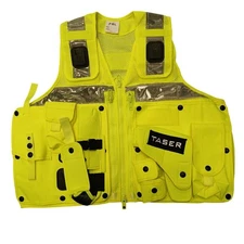 PWL Utility Vest Yellow Hi Vis Tactical Taser Holster Pouches Security Large