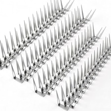 Puthpy Bird Spikes, 1.5M Stainless Steel Bird Deterrent Spikes for Outside, P...