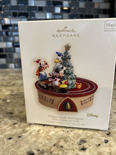 Mickey's Jingle Bell Express Disney Donald Goofy Hallmark ornamento 2007 PROBADO - Imagen 3 de 5