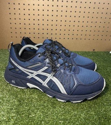 Asics Gel-Venture 7 Mens Size 12 Medium D Navy Blue Grey Trail Running Shoes