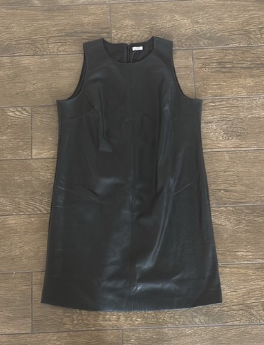 J. Vestido recto Crew sin mangas de cuero sin mangas BU864 talla 16 - Imagen 4 de 6