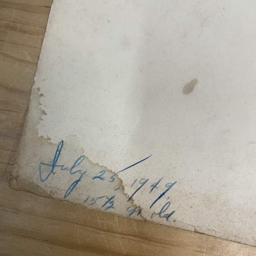 July 1949 Original Pencil Jesus Portrait Drawing | Signed Artist | Religious Art - Picture 8 of 14