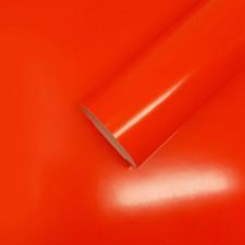 Foglio Pellicola Adesivo Car Wrapping, Rosso Fluo, 50 X 70 Cm