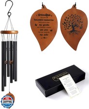 Sympathy Wind Chimes for Loss of Grandpa Memorial Bereavement Gift, in Memo
