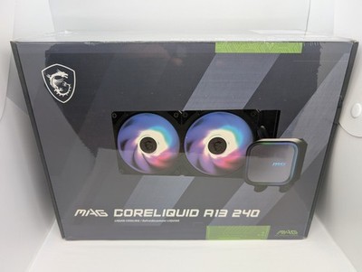 MSI MAG Coreliquid A13 240 Black RGB Liquid Cooling AIO Brand New Sealed