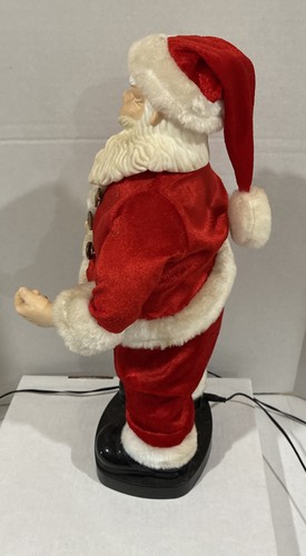Vtg Musical Dancing Santa Claus Animated Holiday Decor 16”  READ Description! - Picture 4 of 22