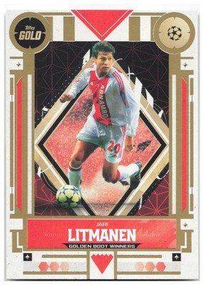 Jari Litmanen 2025-26 Topps Gold UEFA Club Competitions NNO Ajax NM