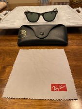 Ray-Ban RB2140 901 Original Wayfarer Classic Black Frame G-15 Lenses 50-22