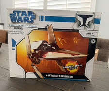Hasbro - Star Wars - The Clone Wars - V-Wing Starfighter  - 2008  NEW