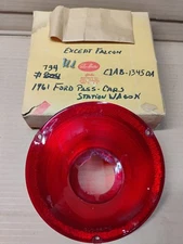 1961 FORD GALAXIE NORS Glo-Brite Stop Tail Light Lens C1AB-13450-A New (Other)