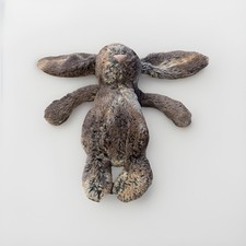 JELLYCAT 12" WOODLAND BASHFUL STUFFED 2-TONE GRAY & BROWN LOP EARED BUNNY RABBIT