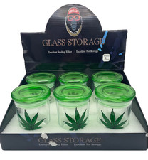 TOB RB Large Glass Stash Jar with Wire Lock   6CT Display Box  FREE Shipping