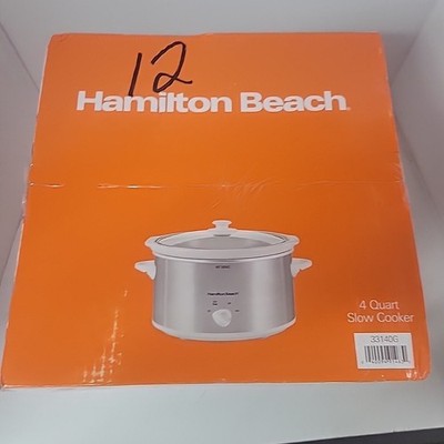 HAMILTON BEACH 4 QUART SLOW COOKER Model #33140G New In Box