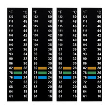 4Pcs Aquarium Thermometer Strip, Adhesive Temperature Sticker Aquarium Thermomet