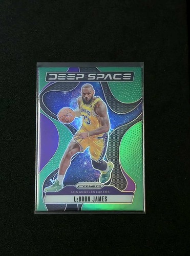 2024-25 Panini Prizm - Deep Space LeBron James #5 Green Prizm