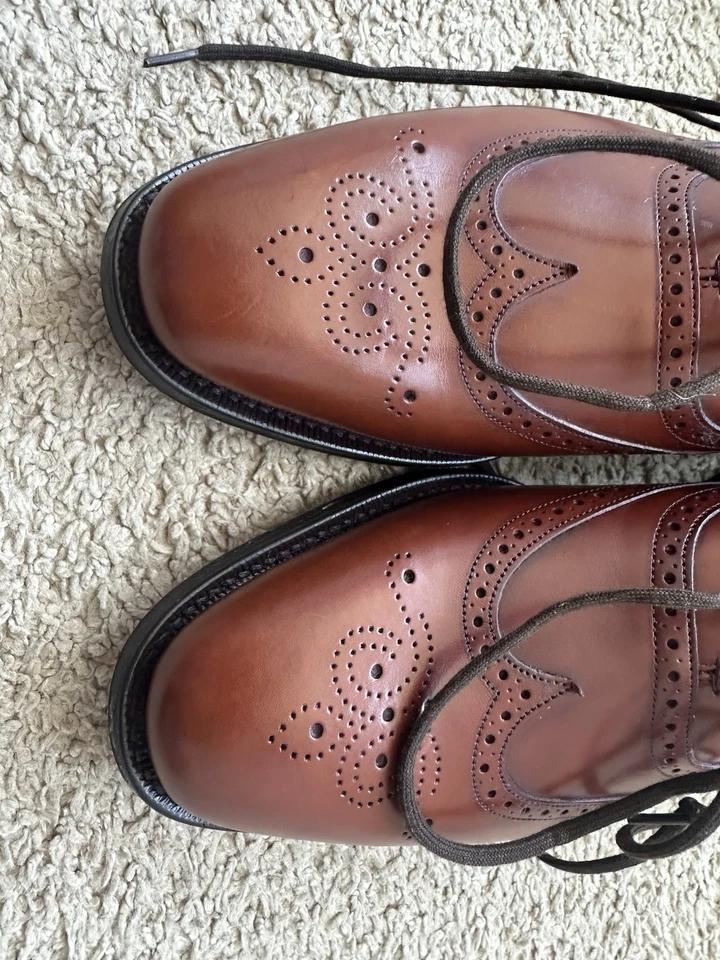 Church’s HAILWOOD Brogues Dress Lace Up Chestnut Leather Shoes - Men's 8 UK/9 US - Image 3 of 4