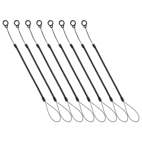 8 pièces stylet corde de fixation rétractable ressort sangle stylo lanière support - Photo 9 sur 12