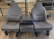 1998-2002 Dodge Ram 1500 2500 Front Seats Manual Driver Passenger Gray 1998-2002 Dodge Ram 1500 2500 Front Seats Manual Driver Passenger Gray