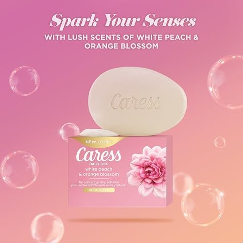 Jabón Caress Beauty Bar para piel sedosa y suave seda diaria con extracto de seda y - Imagen 3 de 10