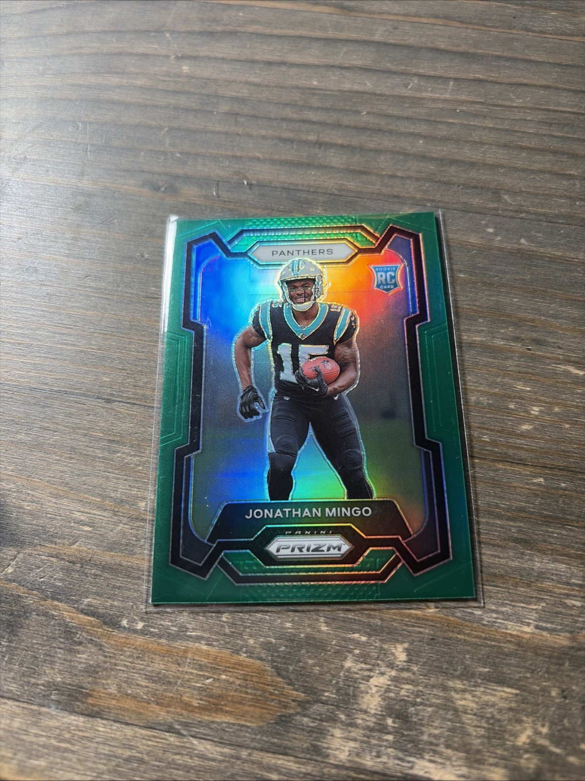 2023 Panini Prizm - Rookies Jonathan Mingo #312 Green Prizm (RC)