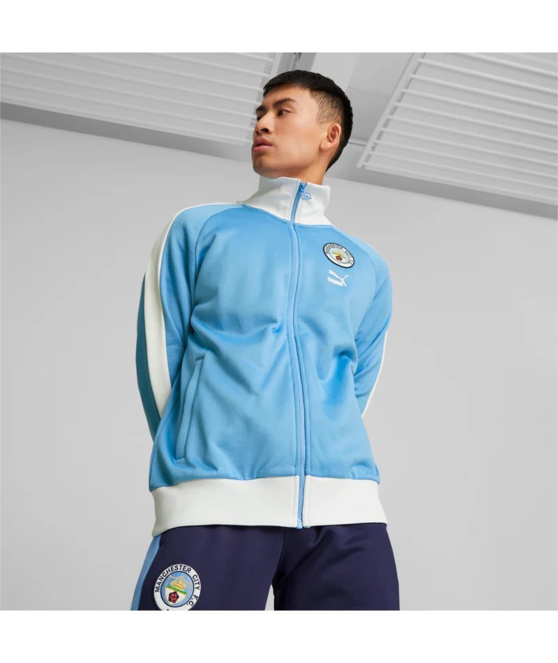 Puma Manchester City Football Culture T7 Track Jacket Blue White