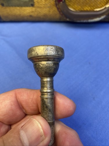 Cornet Bundy Selmer engraved w/ Original case Mute, Selmer Mouthpiece, Holder - Picture 17 of 24