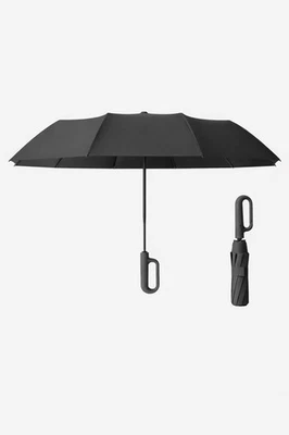 Parapluie automatique renforcé anti-vent 105 cm  Résistant pluie & UV UPF50+noir - Photo 1/4