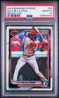 2024 BOWMAN CHROME REFRACTOR #42 ELLY DE LA CRUZ ROOKIE RC 277/499 PSA 10