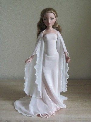Blush goth gown for 16'' Ellowyne Wilde Robert Tonner handmade by JEC