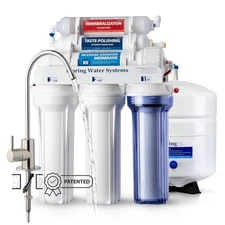 6-Stage Reverse Osmosis Water System Under Sink 75 GPD NSF Certified