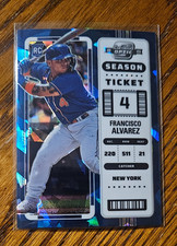 Francisco Alvarez RC - 2023 Contenders Optic Blue Cracked Ice Prizm #/25 No.13