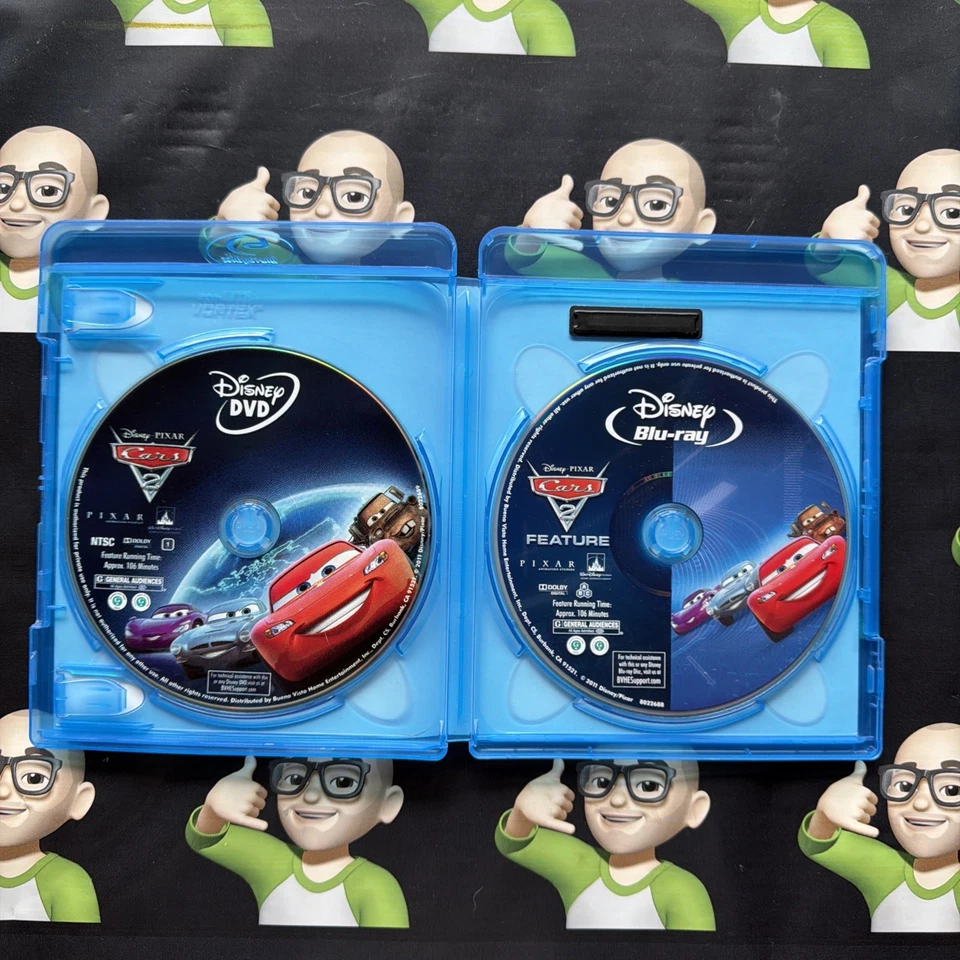 Cars 2 Blu-ray + DVD Disc Combo Pack Walt Disney Pixar 2011~GUC~FREE SHIPPING - Image 3 of 4