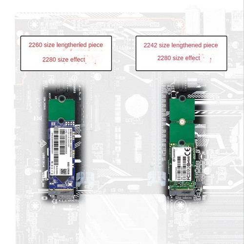 Support étendu NGFF NVME M.2 2230 à 2242/2260/2280, 2242 à 2280, 22604308 - Photo 3/6