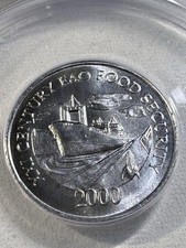 2000 Panama 1 Centesimo Graded MS 67 by ANACS FAO