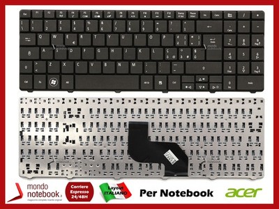 Italienische Tastatur für Emachines E725 Schwarz