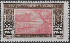 Timbre Bateaux Côte d'Ivoire (Colonies Fr.) 61 * - 86431FX