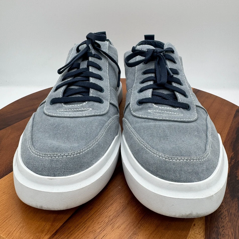 Cole Haan Grand 360 Zapatos Para Hombres 14 Anchos Azul Lona Informales Tenis para Caminar Foto 2 de 4