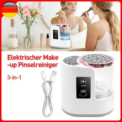Elektrischer Make-up Pinselreiniger & Trockner Reinigungsgerät handfreies DHL